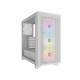 Corsair Mid Tower ATX Case 3000D RGB Airflow Windowed Tempered Glass - White - CC-9011256-WW