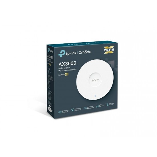 Tp-Link AX3600 Wireless Dual Band Multi-Gigabit Ceiling Mount Access Point (EAP660 HD)