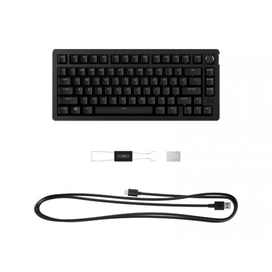 HyperX Alloy Rise 75 Mechanical Gaming Keyboard (US Layout) - Black - 7G7A4AA