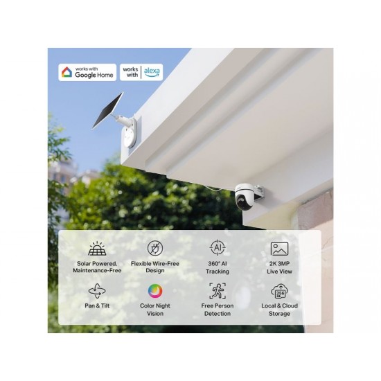 TP-Link Security Camera Tapo C610 KIT Solar-Powered Pan/Tilt (Tapo C610 KIT)