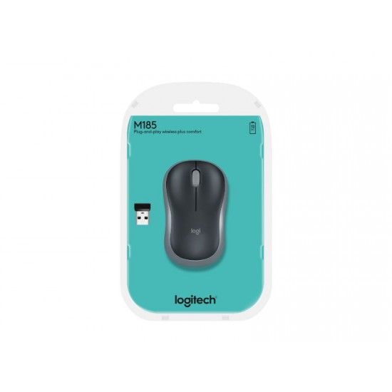 Wireless Mouse Logitech M185 Swift Grey