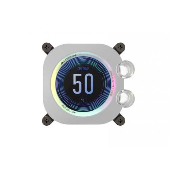 CORSAIR HydroX CPU Water Block XC7 ELITE LCD White (1700/AM4/AM5)