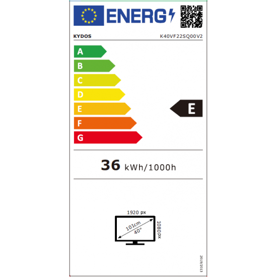 TV Kydos Vidaa 40'' QLED FHD K40VF22SQ00V2