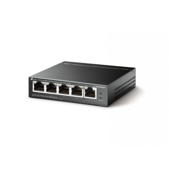 Tp-Link 5-Port Gigabit Desktop Switch with 4-Port PoE+ (TL-SG1005LP)