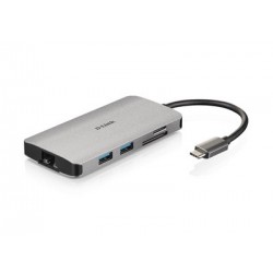 D-Link 8-in-1 USB-C Hub with HDMI/Ethernet/Card Reader/Power Delivery (DUB-M810)