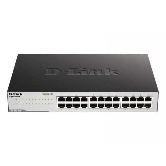 D-Link 24-Port 10/100/1000 Mbps Unmanaged Switch (GO-SW-24G)