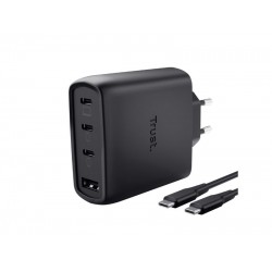 Trust Maxo 65W 4P GaN Charger BLK - 26067