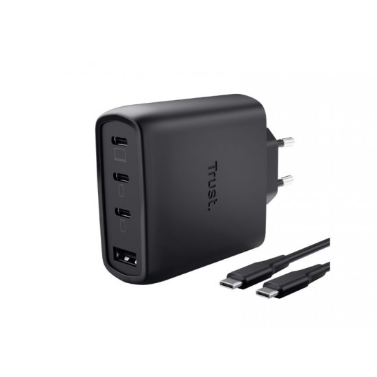 Trust Maxo 65W 4P GaN Charger BLK - 26067