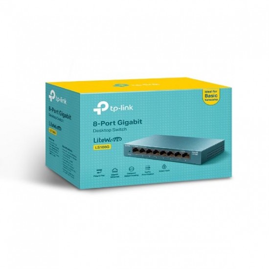 Tp-Link 8-Port 10/100/1000Mbps Desktop Switch (LS108G)