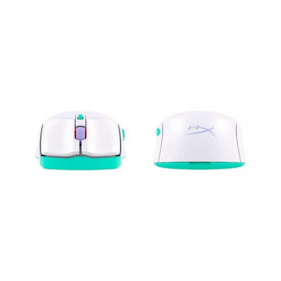 HyperX Pulsefire Haste 2 Core Wireless Gaming Mouse - White/Green/Purple - 8R2E7AA