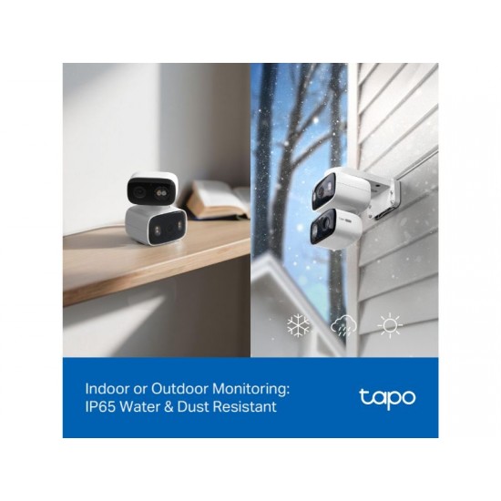 TP-Link Tapo C246D Security Camera In/Outdoor Dual Lens  2K/IP65 (Tapo C246D)