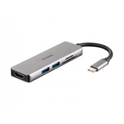 D-Link 5-in-1 USB-C Hub with HDMI and SD/microSD Card Reader (DUB-M530)