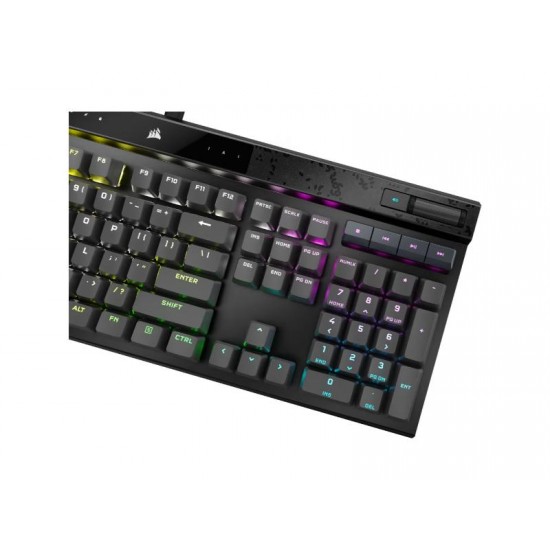 CORSAIR Wired Magnetic - Mechanical Keyboard K70 MAX RGB - Adjustable CORSAIR MGX Switches — Steel Grey
