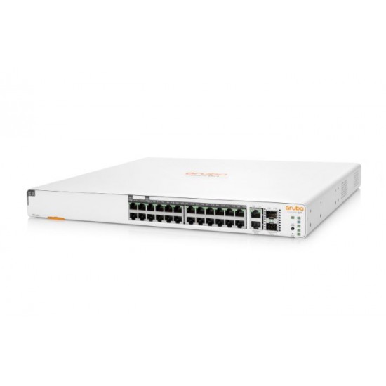 HPE Aruba Instant On 1960 24G 20p Class4 4p Class6 PoE 2XGT 2SFP+ 370W Switch (JL807A)