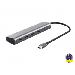 HUB USB-C  TRUST HALYX 5 PORT 25136