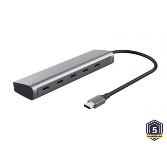 HUB USB-C  TRUST HALYX 5 PORT 25136