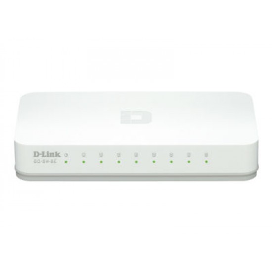 D-Link Desktop Switch 8-Port Fast Ethernet Easy Unmanaged (GO-SW-8E)