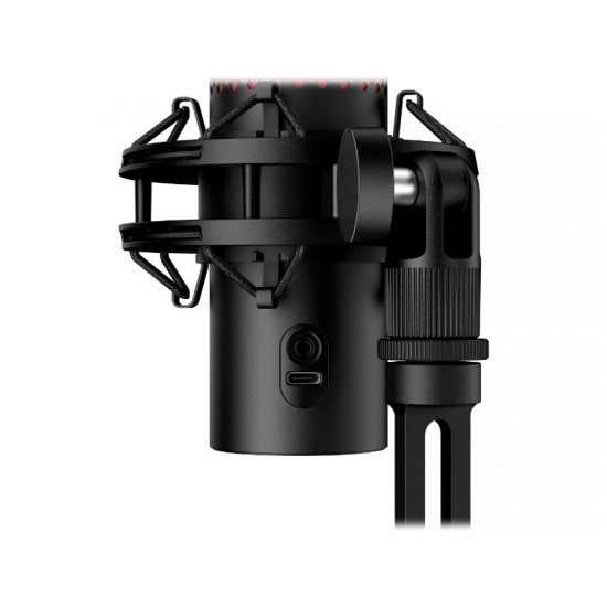 HyperX QuadCast 2 USB Microphone - Red Lighting - Black - 872V1AA