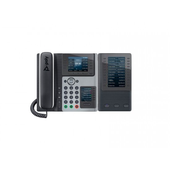 Poly Edge E400 IP Phone and PoE-enabled -82M93AA
