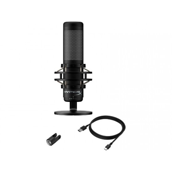HyperX QuadCast S USB Microphone - RGB Lighting - Black/Grey - 4P5P7AA