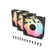 CORSAIR Fan RS120-R ARGB (Triple Black)