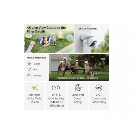 Tp-Link Tapo C560WS Security Camera Outdoor Pan/Tilt Wi-Fi 4K  (Tapo C560WS)