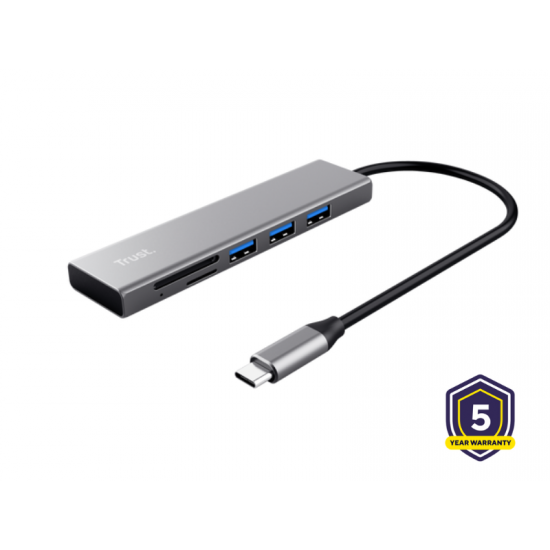 HUB USB-C TRUST HALYX & CARDREADER 24191