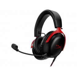 HyperX Cloud III Over Ear Wired Gaming Headset Black/Red - 727A9AA