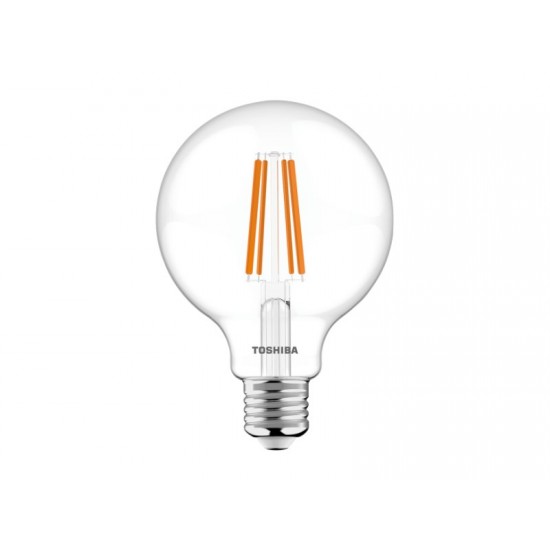 TOSHIBA LED FILAMENT G95 E27 9W 2700K DIMMABLE