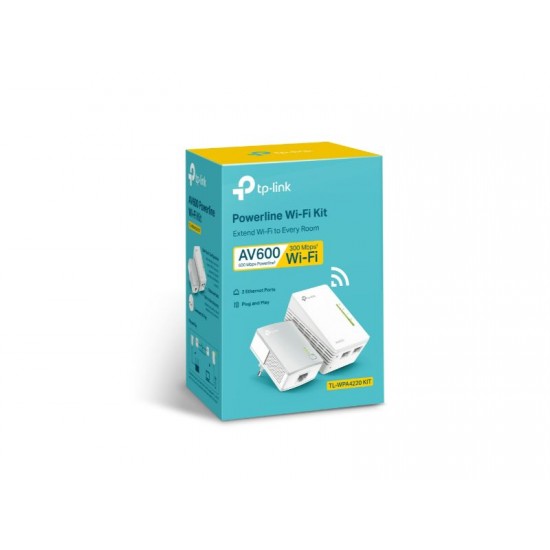 Tp-Link AV600 Powerline Wi-Fi Kit (TL-WPA4220 KIT)