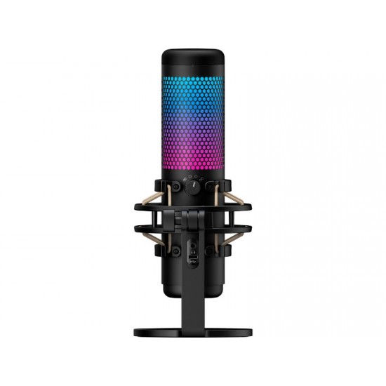 HyperX QuadCast S USB Microphone - RGB Lighting - Black/Grey - 4P5P7AA