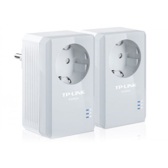 Tp-Link AV600 Passthrough Powerline Starter Kit (TL-PA4010P KIT)