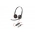 Poly Blackwire 3220 Stereo USB-C Headset +USB-C/A Adapter - 93S87AA