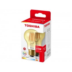 TOSHIBA LED FILAMENT AMBER A60 E27 4.5W 2200K
