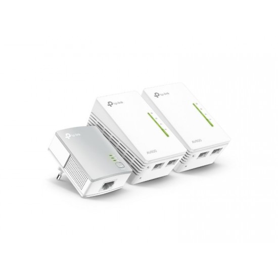 Tp-Link AV600 Powerline Wi-Fi 3-Pack Kit (TL-WPA4220 TKIT)