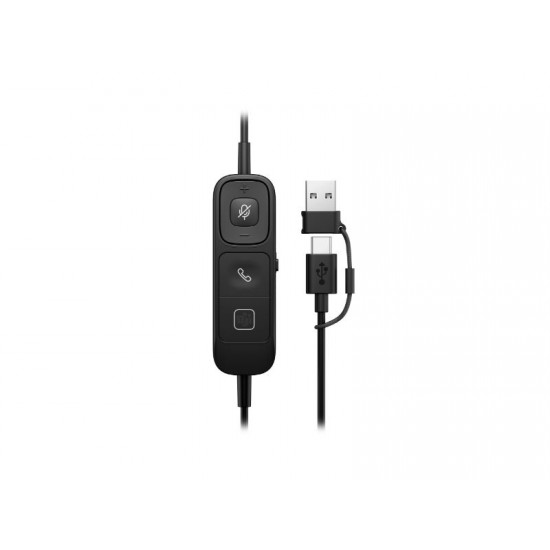 HP Poly Mission 820 Stereo USB Wired Headset - D16LSAA