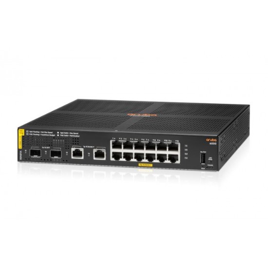 HPE Aruba 6000 12G Class4 PoE 2G/2SFP 139W Switch (R8N89A)