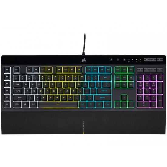 Corsair Wired Gaming Keyboard K55 PRO RGB - GR Layout - Black - CH- 9226765-GR2