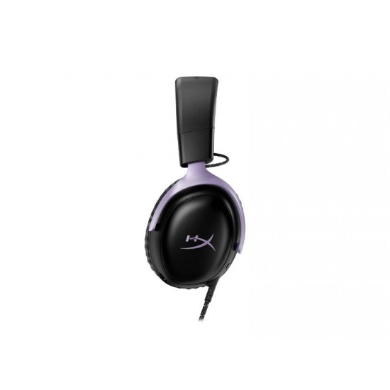 HyperX Cloud III Over Ear Wired Gaming Headset Black/Lavender - DF7F0AA