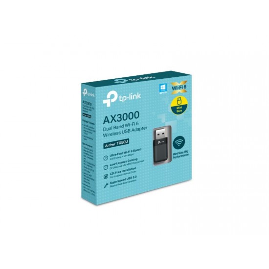 TP-Link AX3000 Wi-Fi 6 Adapter Archer TX50U