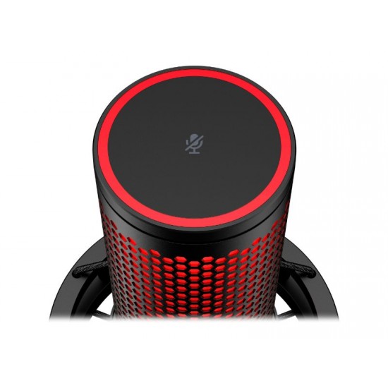 HyperX QuadCast 2 USB Microphone - Red Lighting - Black - 872V1AA