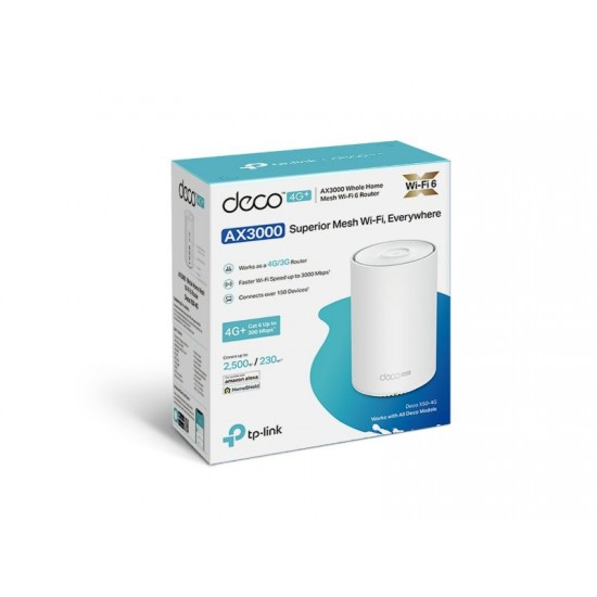 Tp-Link AX3000 Whole Home Mesh WiFi 6 4G+ Gateway (Deco X50-4G)