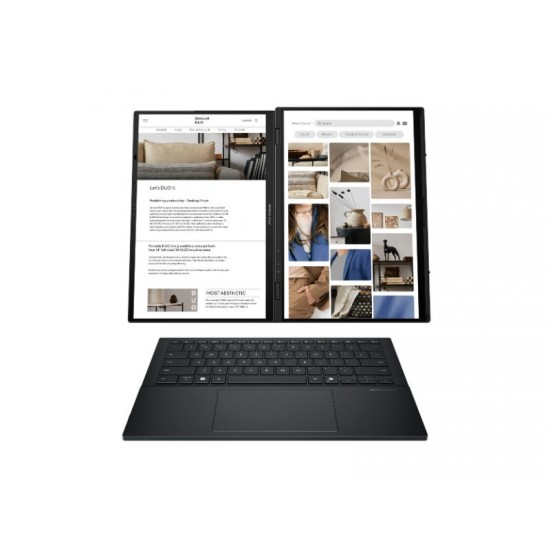 Laptop Asus Zenbook Duo 14'' OLED / ARL H Core Ultra 7/ 32GB /1TB SSD/ Intel Arc Graphics/ Windows 11 Pro/ Touch/ 2Y 90NB14X1-M00A30