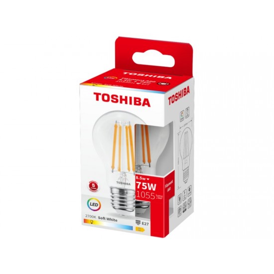 TOSHIBA LED FILAMENT A60 E27 8.5W 2700K