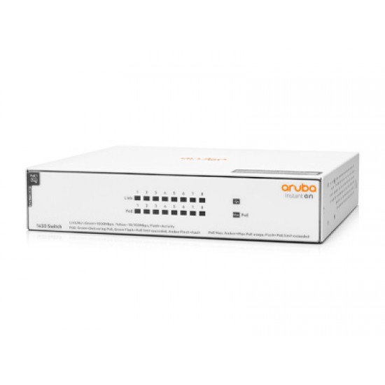 HPE Aruba Instant On 1430 8G Class4 PoE 64W Switch (R8R46A)