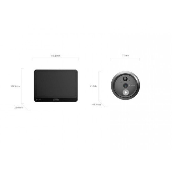 EzViz Peephole Doorbell HP4 Wire-free (HP4)