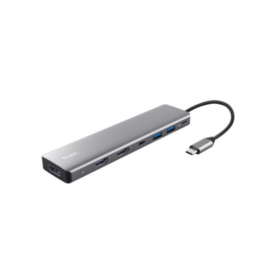 Trust adapter USB-C DALYX 7-IN-1 / 2 C - 2 USB - 3 HDMI 25661