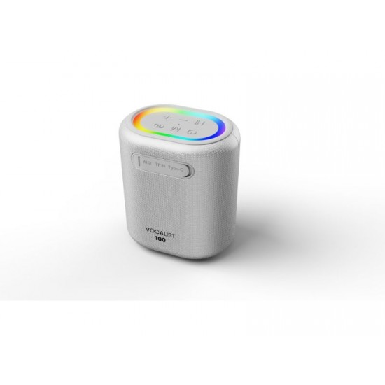 HiFuture Vocalist100 Silver Party Bluetooth Speaker