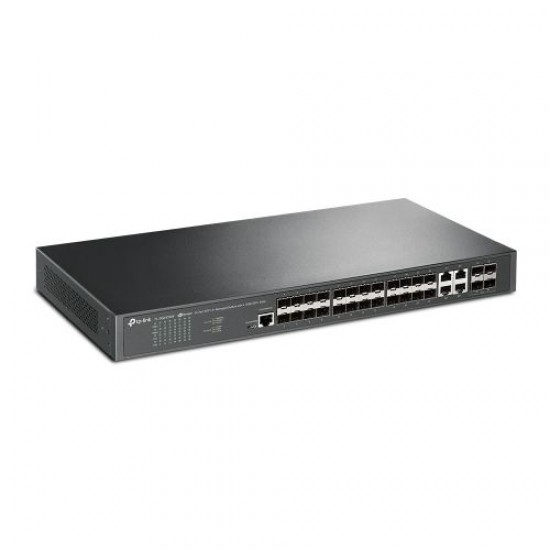 Tp-Link JetStream 24-Port SFP L2+ Managed Switch with 4 10GE SFP+ Slots (TL-SG3428XF)