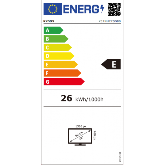 TV Kydos Basic 32'' HD K32NH22SD00